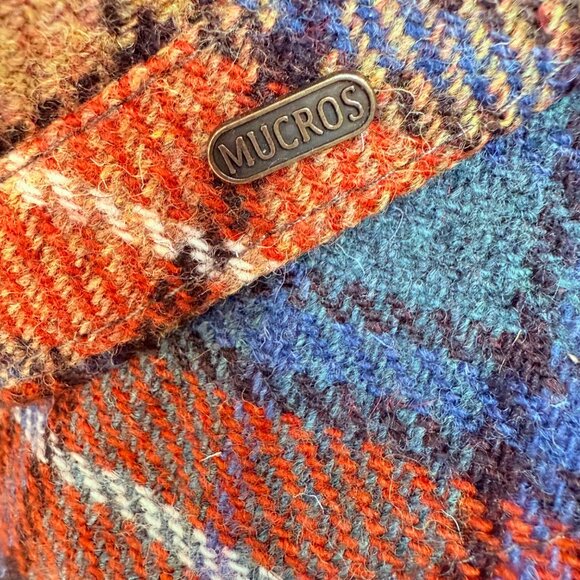 Vintage Irish Plaid Wool Hat Newsboy Cap Fall Bucket Cloche Autumn Campus Style - Picture 11 of 16